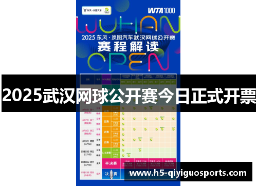 2025武汉网球公开赛今日正式开票
